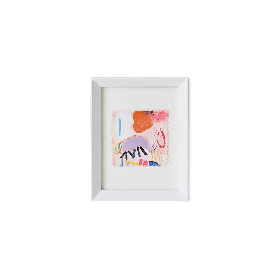 HK living - Maleri Abstract Framed Scribbles, 29,5*37,5