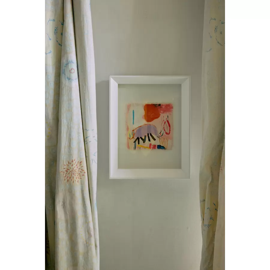 HK living - Maleri Abstract Framed Scribbles, 29,5*37,5