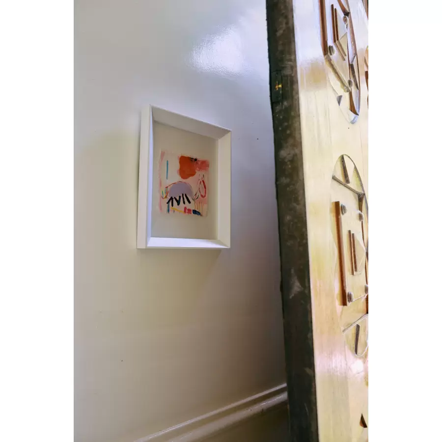 HK living - Maleri Abstract Framed Scribbles, 29,5*37,5