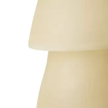 HK living - Bordlampe Glasfiber, Off White Ø:26,5*35
