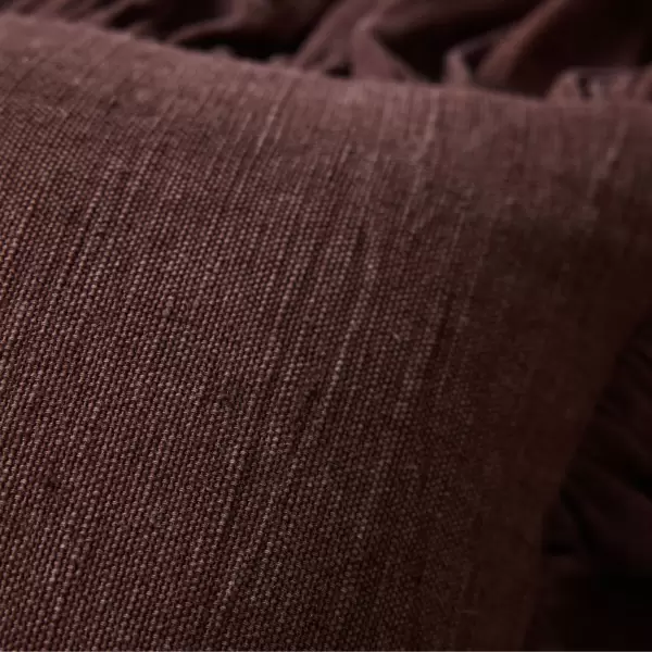 HK living - Pude Ruffle, Chestnut 50*50 HK living - Pude Ruffle, Chestnut 50*50
