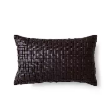 HK living - Pude Woven Faux Leather, Chocolate Brown 30*50 HK living - Pude Woven Faux Leather, Chocolate Brown 30*50