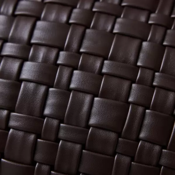 HK living - Pude Woven Faux Leather, Chocolate Brown 30*50