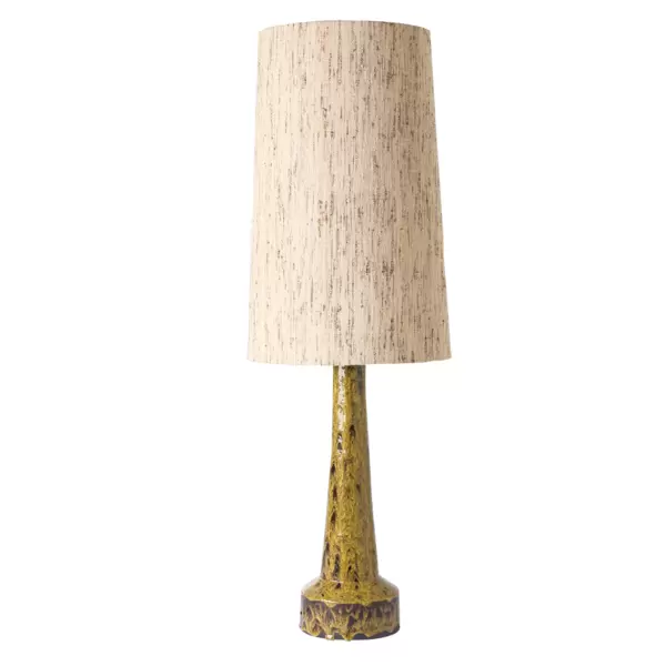 HK living - Lampefod Retro, Mustard Ø:17*62 - Hent selv