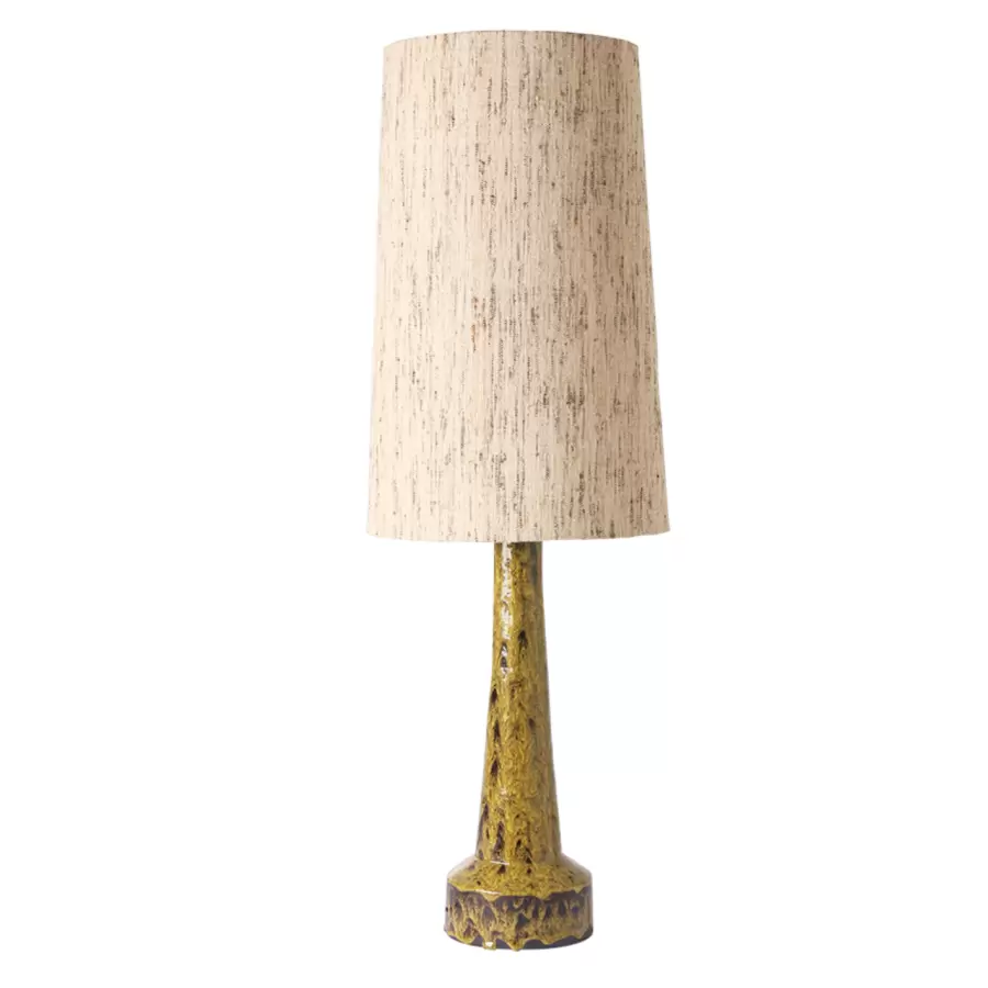 HK living - Lampefod Retro, Mustard Ø:17*62 - Hent selv