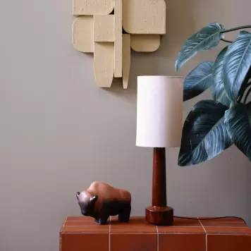 HK living - Cylinder Lampeskærm, Hør Natur 24,5*37