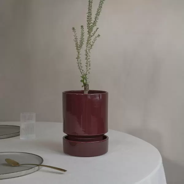 Bergs Potter - Ø:14 Krukke The Hoff Pot Glaseret, fl.farver