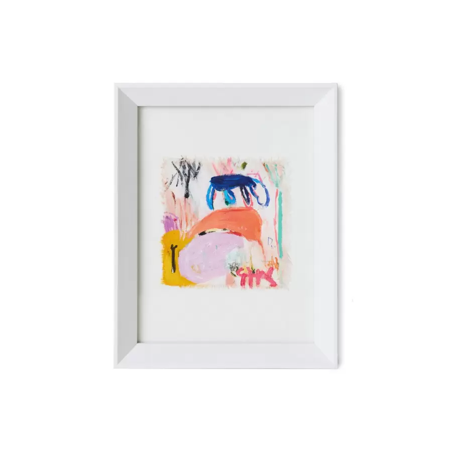 HK living - Maleri Abstract Framed Scrawls 29,5*37,5