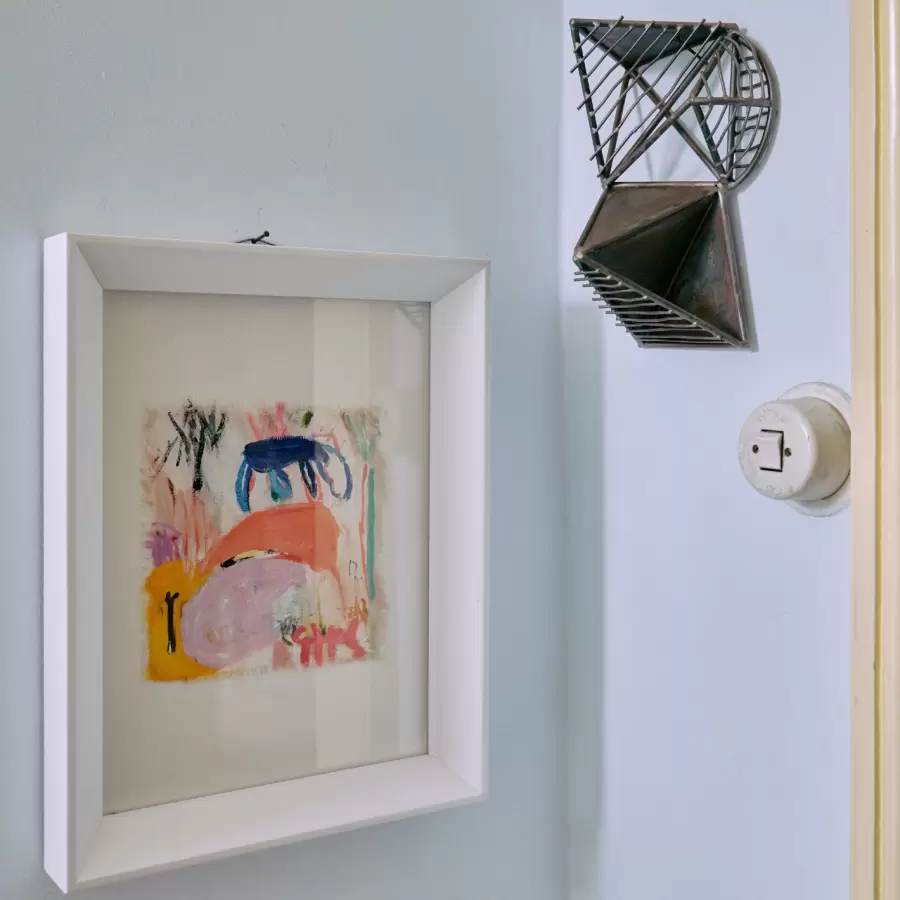 HK living - Maleri Abstract Framed Scrawls 29,5*37,5