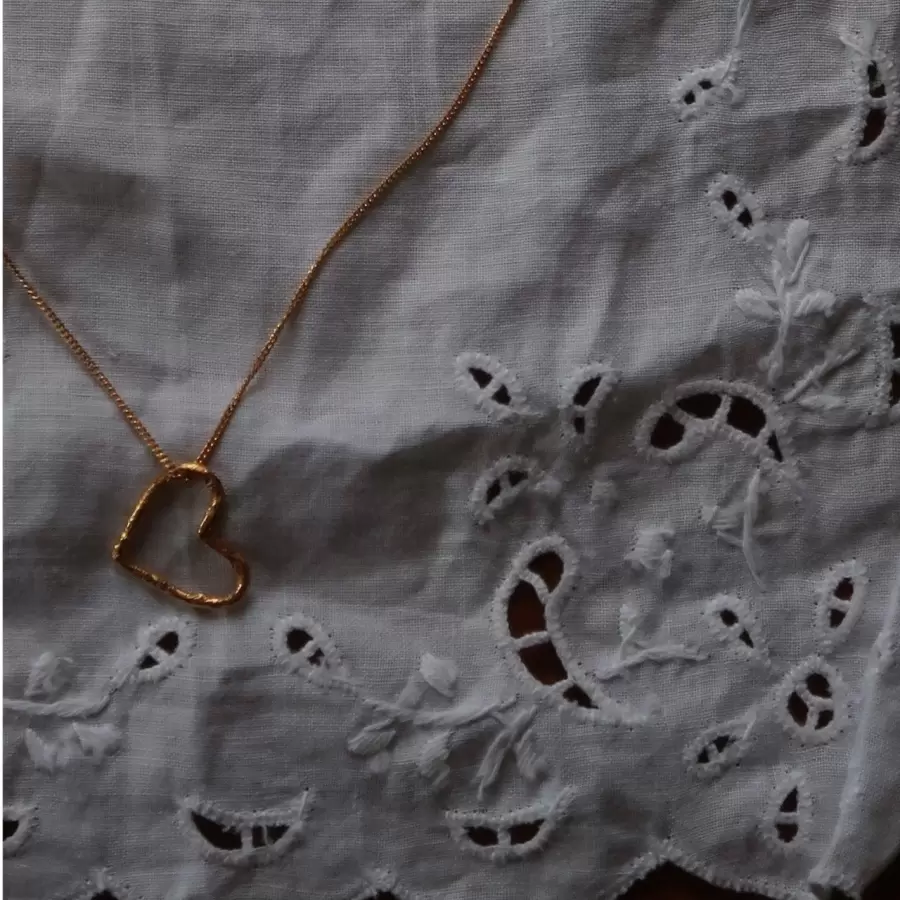 Sisse Dinesen - Halskæde Esme, 24 kt. Forgyldt Sølv, L:45