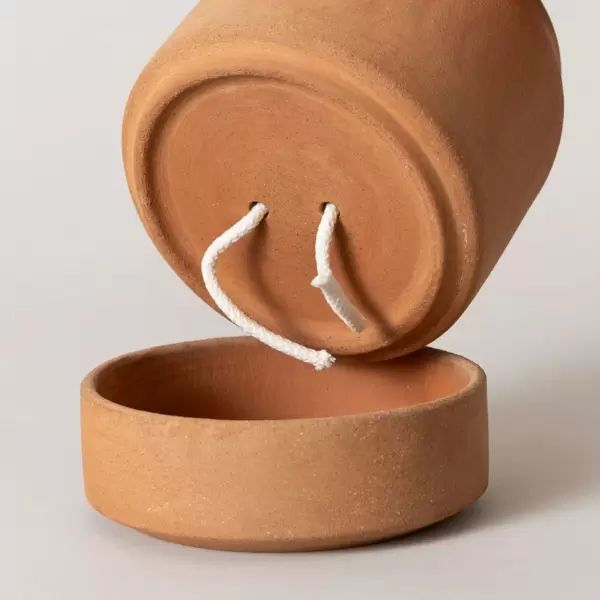 Bergs Potter - Ø:14 Viva Selvvandende Krukke, Uglaseret Rosa Bergs Potter - Ø:14 Viva Selvvandende Krukke, Uglaseret Rosa
