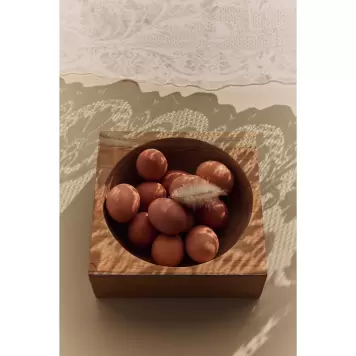 HK living - Teak Cube Bowl, Medium