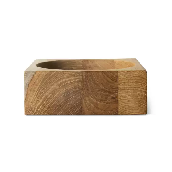 HK living -  Teak cube bowl,  medium