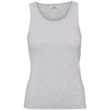 Basic Apparel - Ludmilla Tank Top, Lysegrå Melange Basic Apparel - Ludmilla Tank Top, Lysegrå Melange