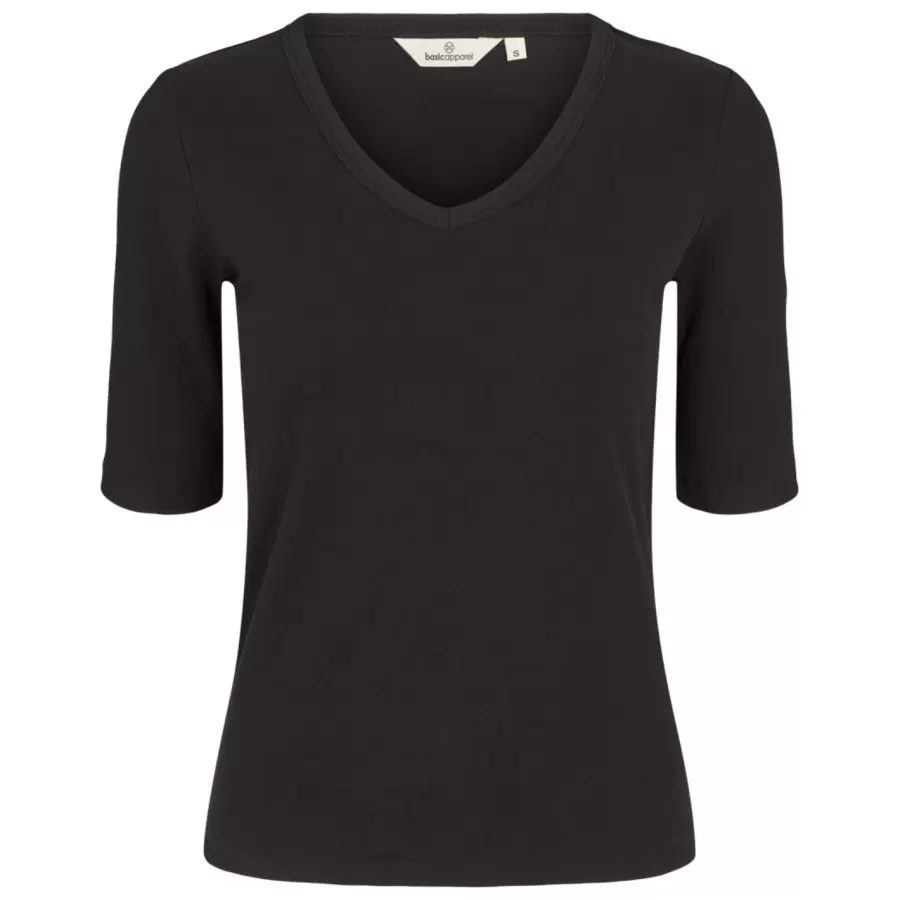 Basic Apparel -  Ludmilla SS Tee, sort