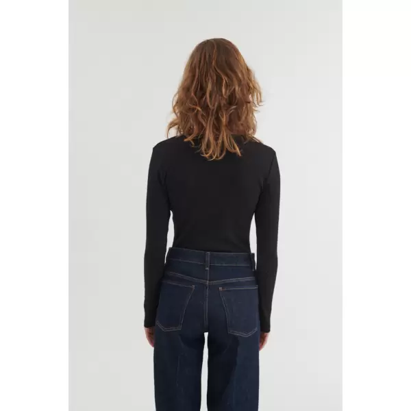 Basic Apparel - Ludmilla SS O-Neck, sort Basic Apparel - Ludmilla SS O-Neck, sort