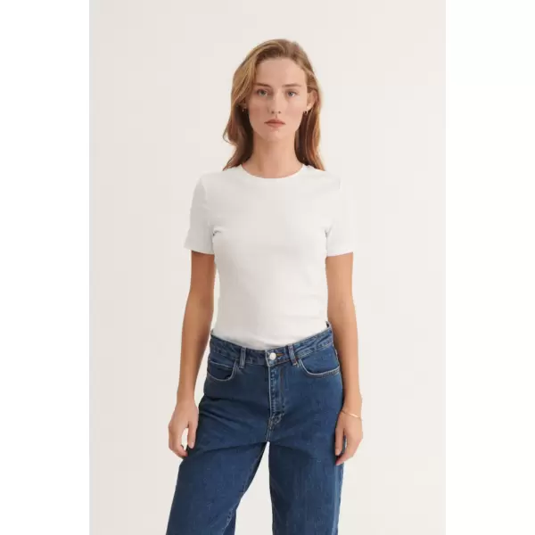 Basic Apparel - Ludmilla O-Neck, Hvid