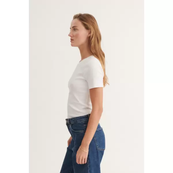 Basic Apparel - Ludmilla O-Neck, Hvid