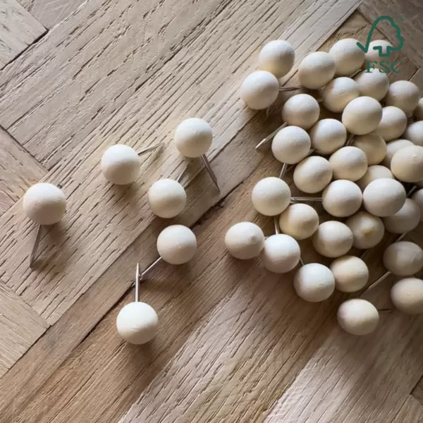 INCADO - Runde tegnestifter af træ, 50 stk. INCADO - Runde tegnestifter af træ, 50 stk.