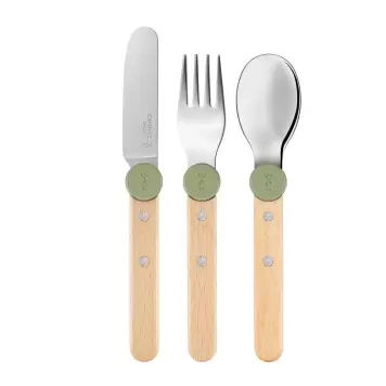 Opinel/Gourmet Supply - Børnebestik Le Petit Gourmet, Olivengrøn
