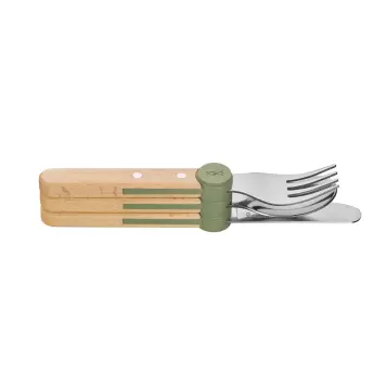 Opinel/Gourmet Supply - Børnebestik Le Petit Gourmet, Olivengrøn
