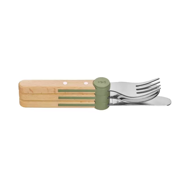 Opinel/Gourmet Supply - Børnebestik Le Petit Gourmet, Olivengrøn
