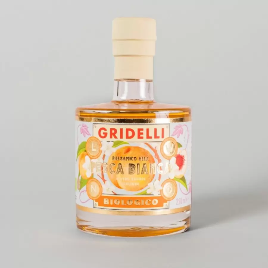 Gridelli - Aceto Balsamico Di Modena, Al Pesca Bianca 250 ml.