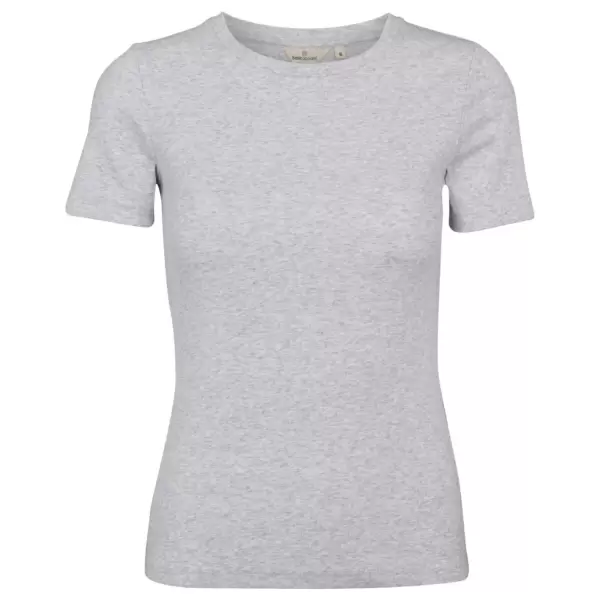 Basic Apparel - Ludmilla O-Neck, Lysegrå Melange Basic Apparel - Ludmilla O-Neck, Lysegrå Melange