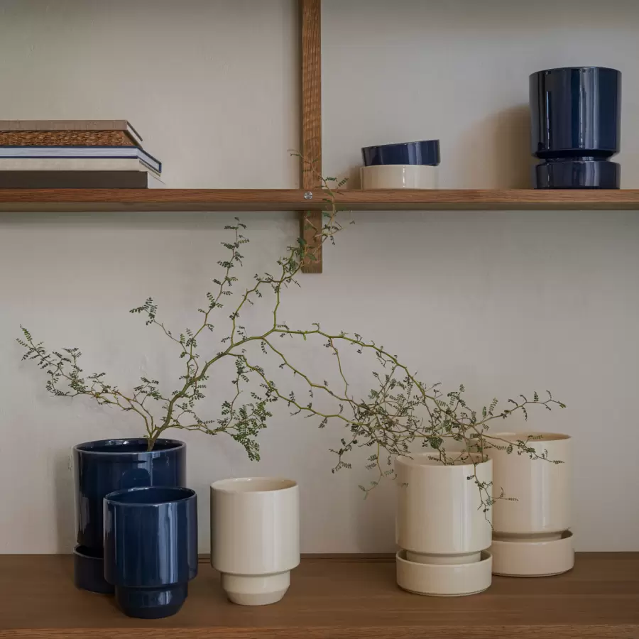 Bergs Potter - Ø:14 Krukke The Hoff Pot Glaseret, fl.farver