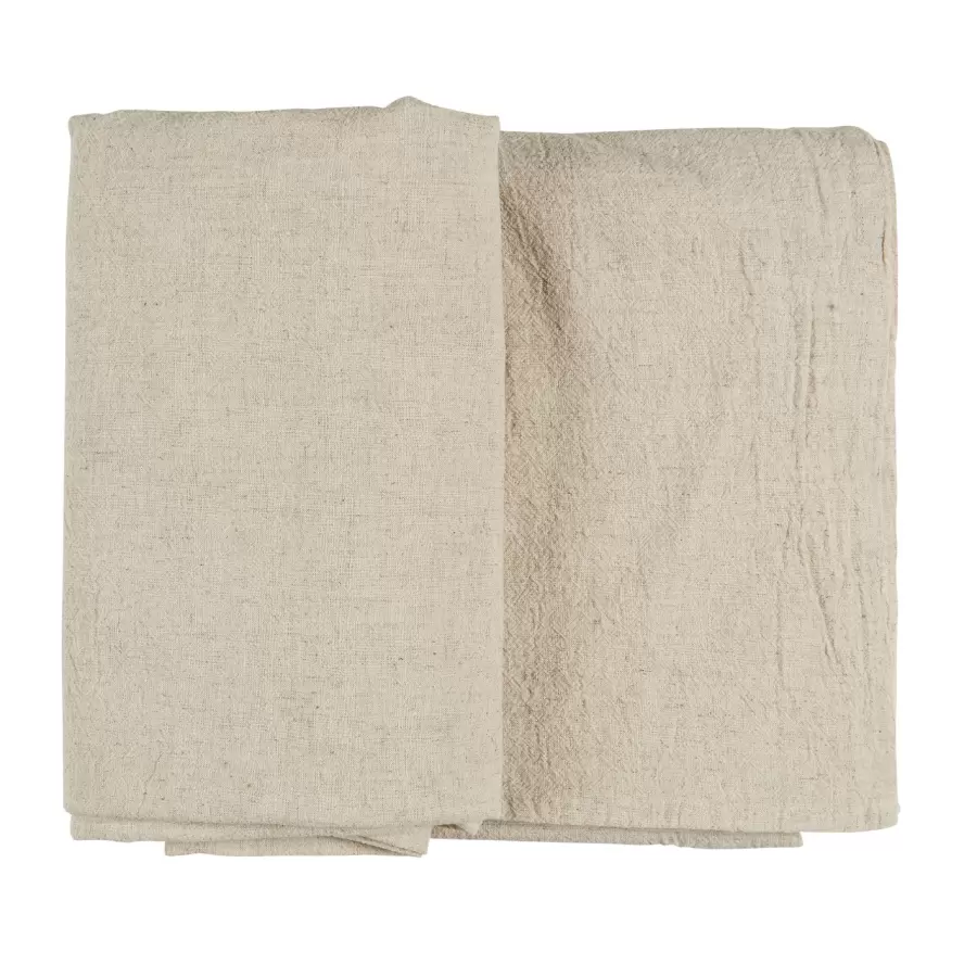 Ib Laursen - Dug aflang hørfarvet - B:150, L:250