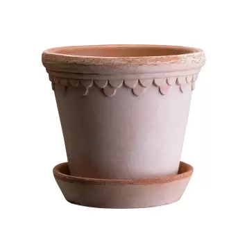 Bergs Potter - Ø:12 Københavnerpotte Uglaseret, Rosa Bergs Potter - Ø:12 Københavnerpotte Uglaseret, Rosa