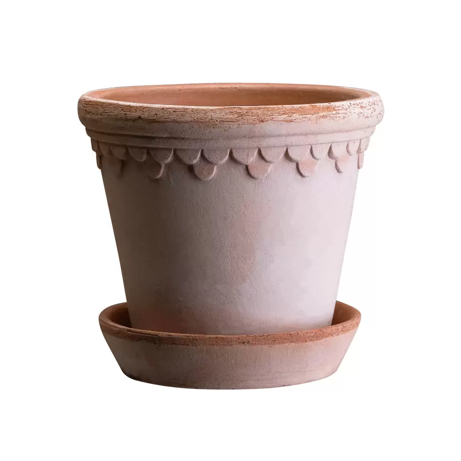 Bergs Potter - Ø:12 Københavnerpotte Uglaseret, Rosa