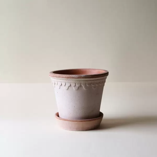Bergs Potter - Ø:12 Københavnerpotte Uglaseret, Rosa Bergs Potter - Ø:12 Københavnerpotte Uglaseret, Rosa
