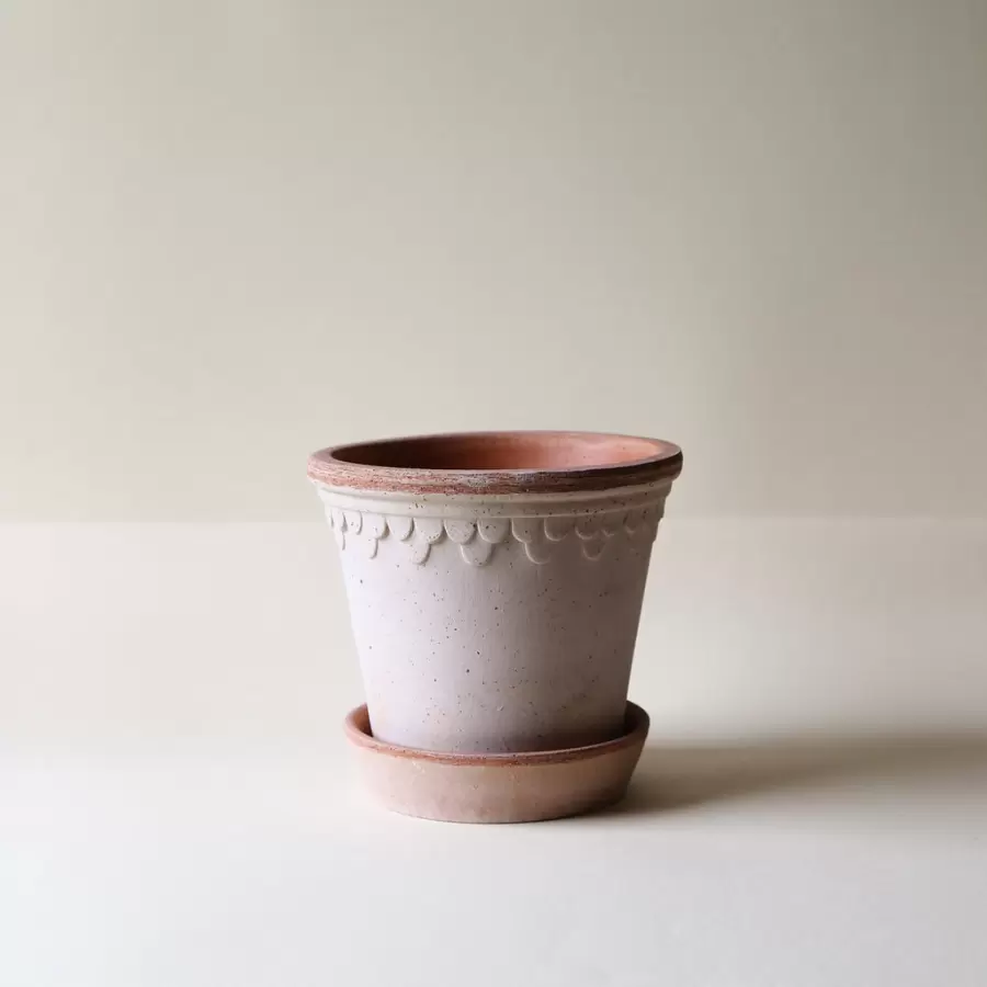 Bergs Potter - Ø:12 Københavnerpotte Uglaseret, Rosa