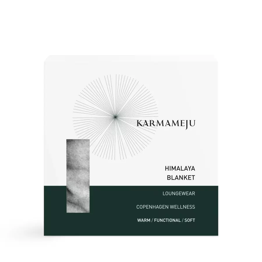 Karmameju - Ekstralang og meget blød Plaid i Fleece, Himalaya, Fl. Farver