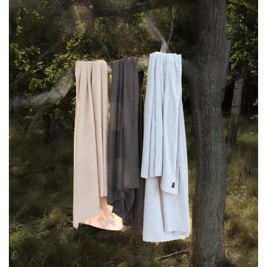 Karmameju - Ekstralang og meget blød Plaid i Fleece, Himalaya, Fl. Farver