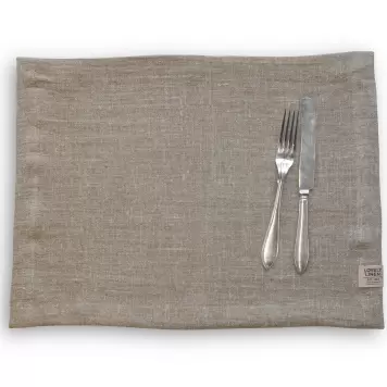 Lovely Linen - Dækkeserviet Rustic, Naturlig Beige 37*50
