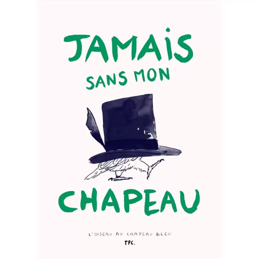 The Poster Club - L'Oiseau au Chapeau Bleu 30*40 cm.