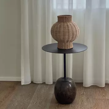 Jou Quilts - Jou Vase på fod, Rattan Ø:25*30