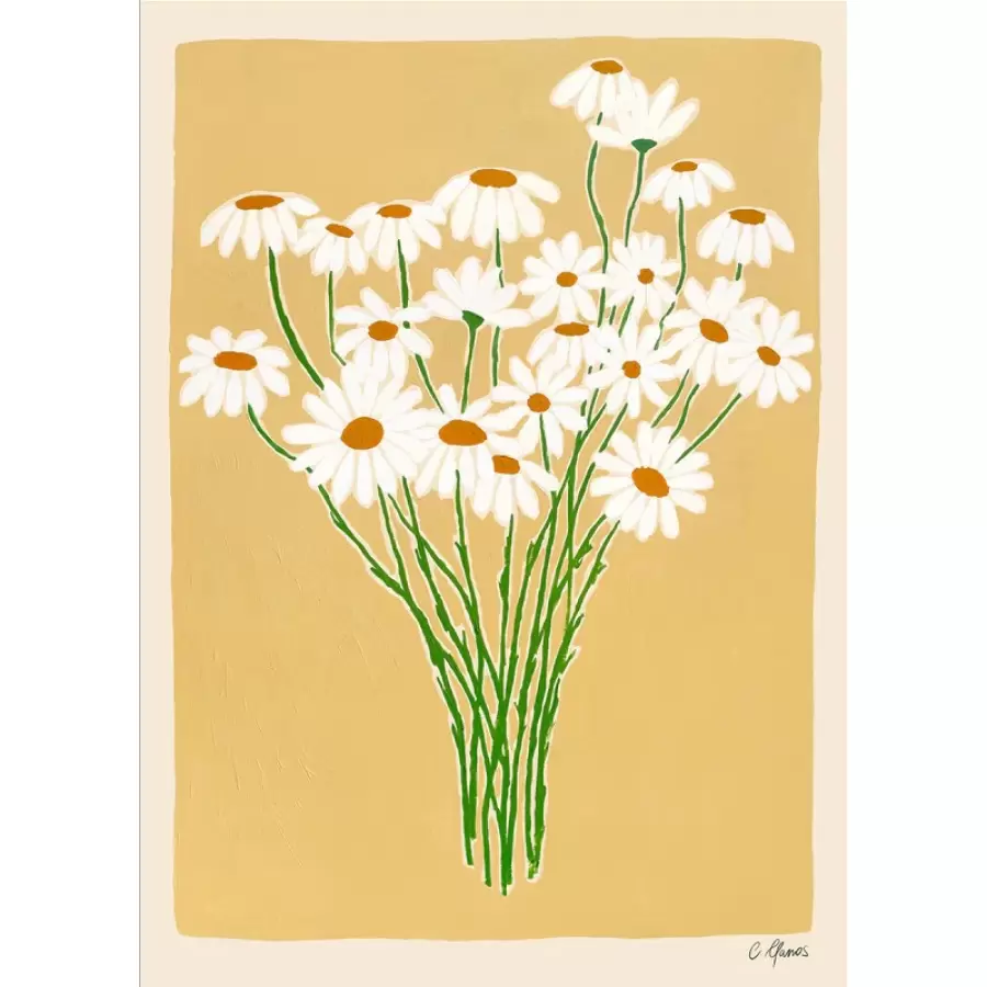 The Poster Club - Daisies 30*40 af Carla Llanos