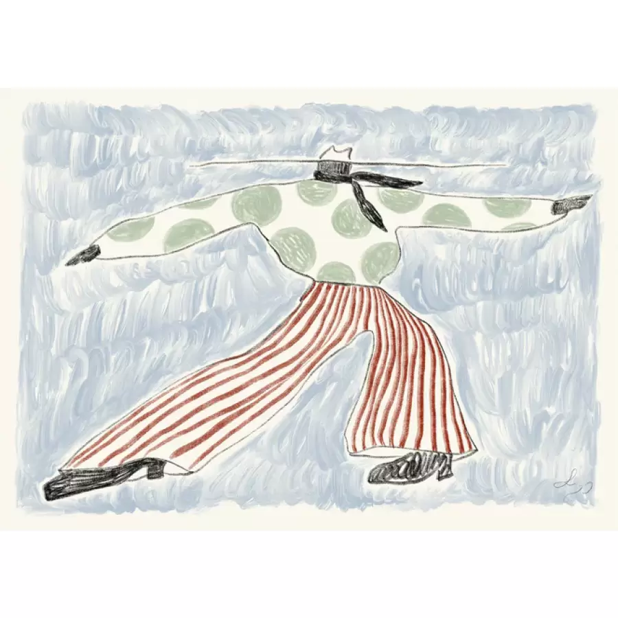 The Poster Club - Sam on the Hill  - 30*40 cm. - The Poster Club x Lucia Tuffley