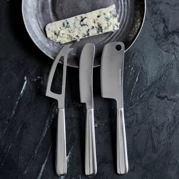 House Doctor - Osteknive 3 stk., HDCheese, Silver House Doctor - Osteknive 3 stk., HDCheese, Silver
