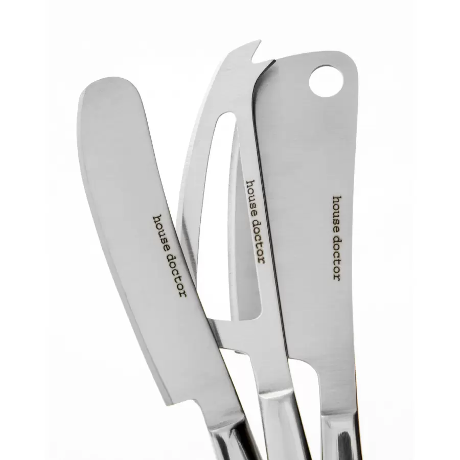 House Doctor - 3 Osteknive Cheese, Silver
