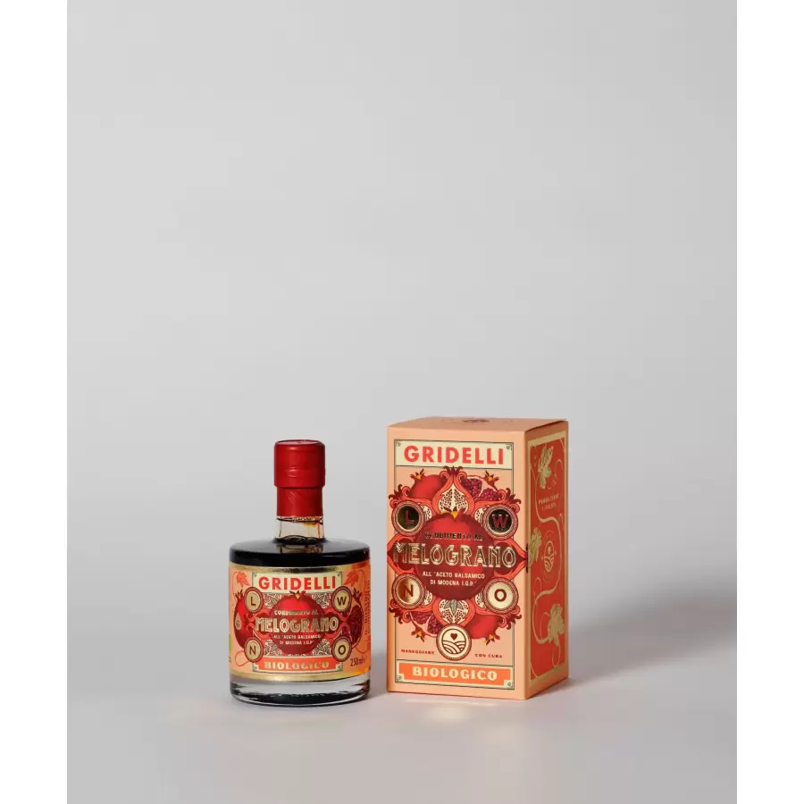 Gridelli - Aceto Balsamico Di Modena, Al Melograno - balsamico med granatæble