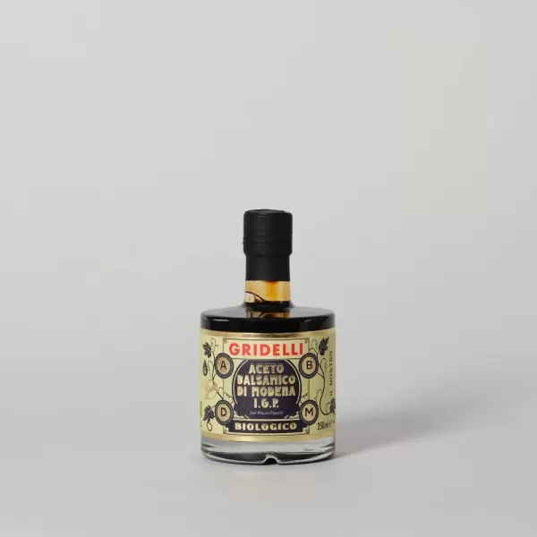 Gridelli - Aceto Balsamico Nero, lagret balsamico  250 ml. ECO