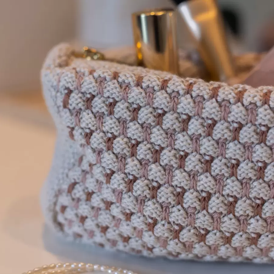 By LOHN - Strikket Clutch, Multi 22*11*5