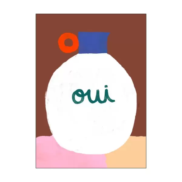 The Poster Club - Vase Oui, 30*40