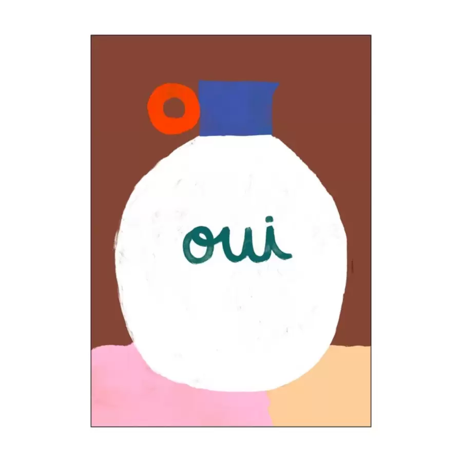 The Poster Club - Vase Oui, 30*40