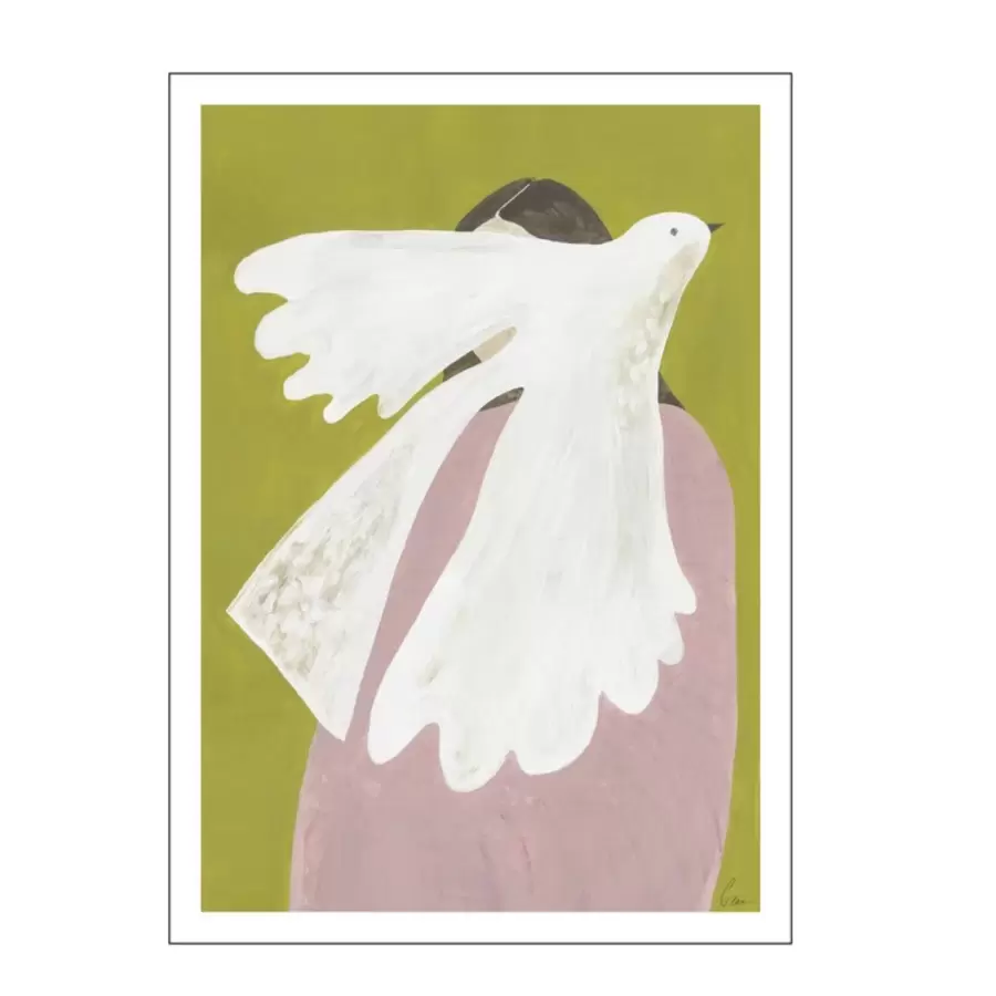 The Poster Club - Bird and Woman 30*40