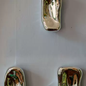 HK living - Glass Sculpture Chrome, no. 1